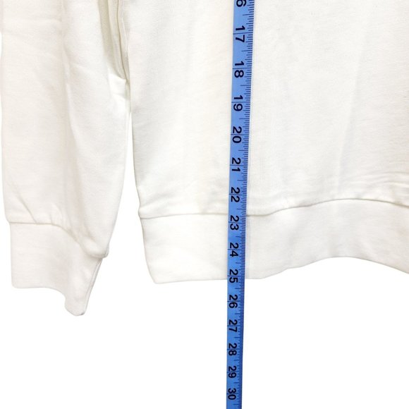 Lacey Chabert Collection White Big As The Sky Embroidered Sweatshirt Size M - Picture 8 of 11